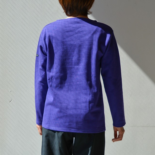 セントジェームス SAINT JAMES 無地ボートネックシャツ(OUESSANT)PRUNELLE(プリュネルパープル)