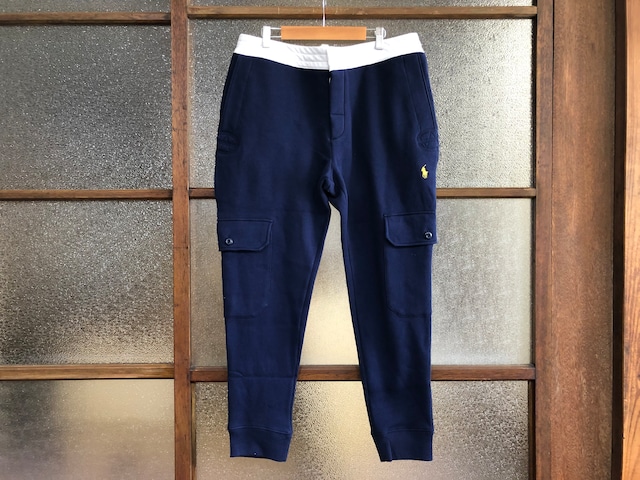 POLO RALPH LAUREN CARGO JOGGER SWEAT PANTS (NAVY)