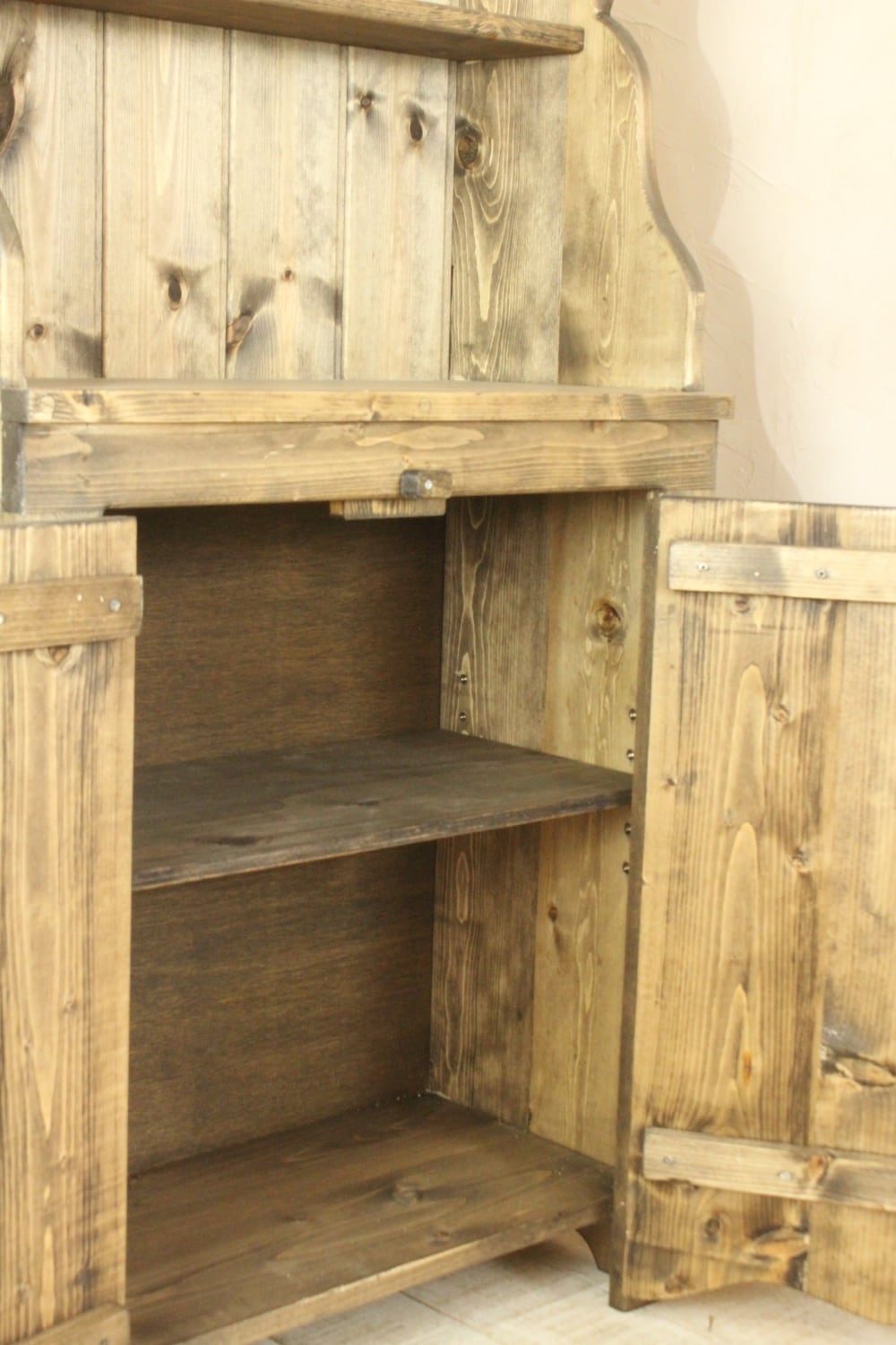 ハンドメイド　カップボード　エボニー色 カップボード エボニー色 | countryputto