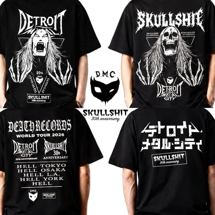 XL SKULLSHIT デトロイト・メタル・シティ Tee クラウザーⅡ世 SKULLSHIT × デトロイト・メタル・シティ コラボレーション Tee
