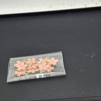 メタルチャーム 【51.さくら 3色　10個売り】　金属チャーム【約16.5mm×約13.5mm カンつき】