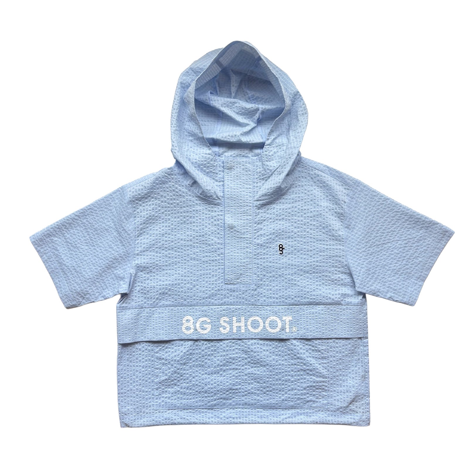 【WOMEN'S】8G DOTAIR COOLMAX SUCKER PARKA -LIGHT BLUE-