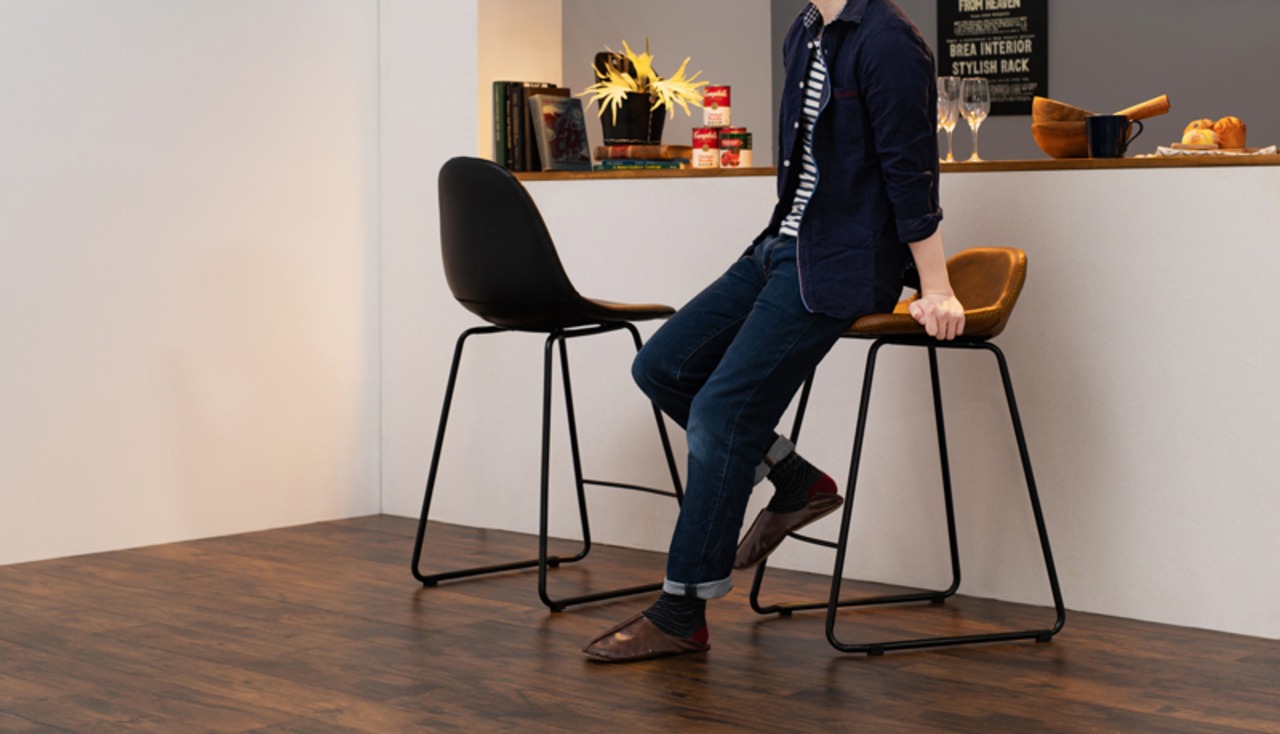 バーチェア 高めの座面 キッチン ダイニング カフェバー