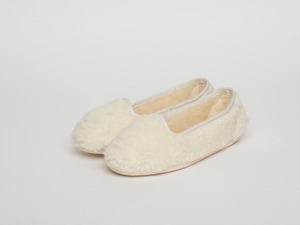 【24AW】LACADENA(ラカデナ)COPETE -ONDAOPERA TEDDY スリッポン　シューズ  (16.5cm/17cm)natural