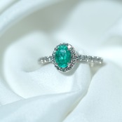 パライバトルマリン ブラジル産 リング 0.72ct D0.32ct pt900