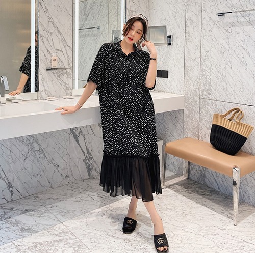【大きいサイズL-4XL】【春夏新作】ファッションワンピース#sbiot-650087