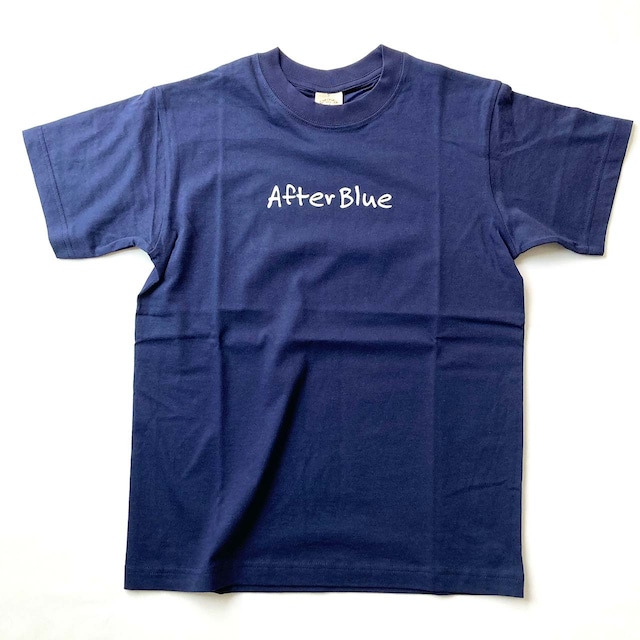 AfterBlue/アフターブルー ロゴS/S Tシャツ ネイビー【オーガニックコットン】【ユニセックス】