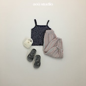 【取寄/韓国直送】aou studio 26/SM ヒエストライプジョガーパンツ|夏服|韓国子供服