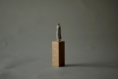 (073)wood figure-mini台付_042