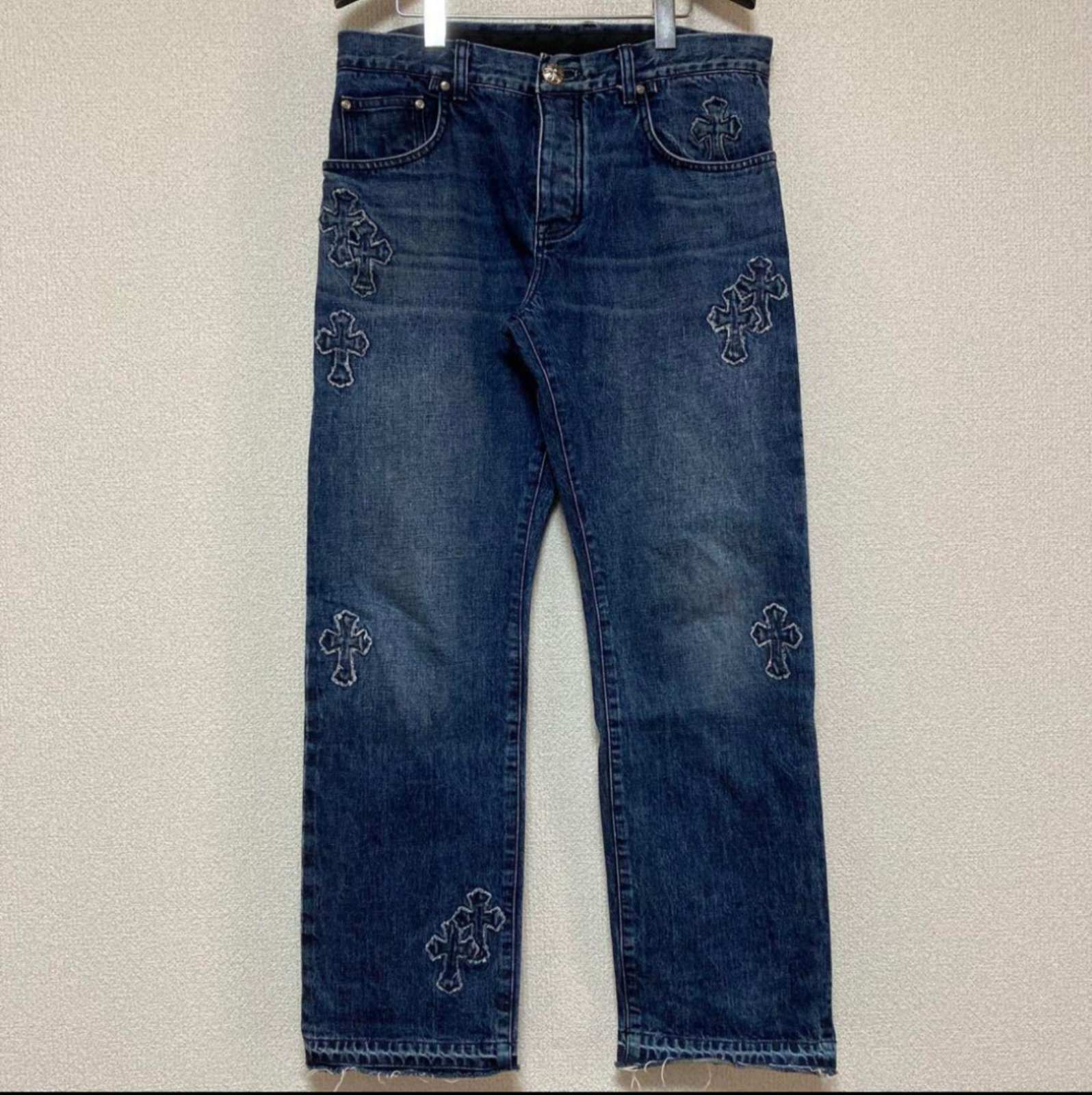 CHROME HEARTS クロムハーツ セメタリークロス デニムパッチ デニム ジーパン