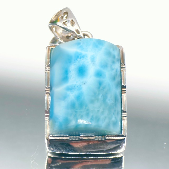 [高品質]ラリマーペンダントトップ 21×16×11mm s925