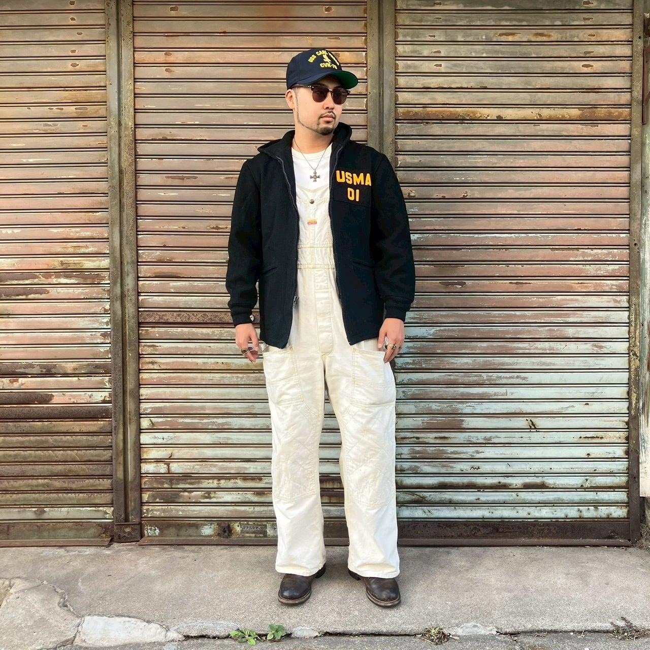 90s 米軍 実物 カデットパーカー USMA ウールジャケット M