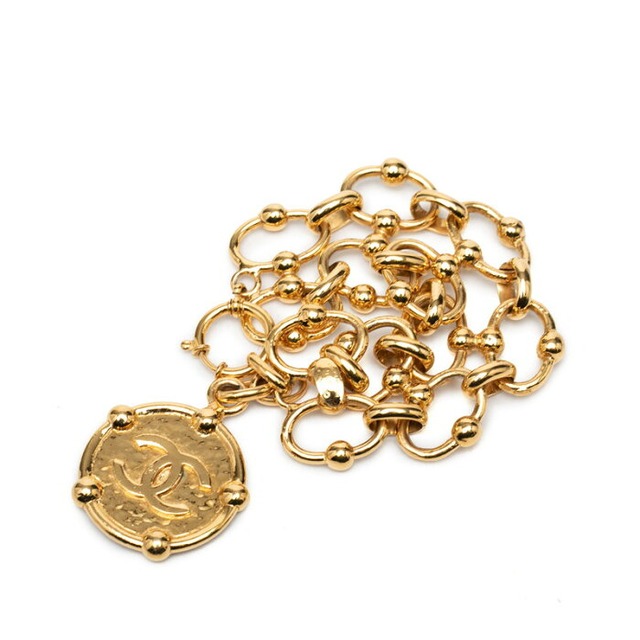 シャネル ココマーク チェーン ブレスレット ゴールド メッキ レディース CHANEL 【中古】