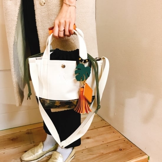 レザーチャーム モンステラ | CUSTOM BAG Milih