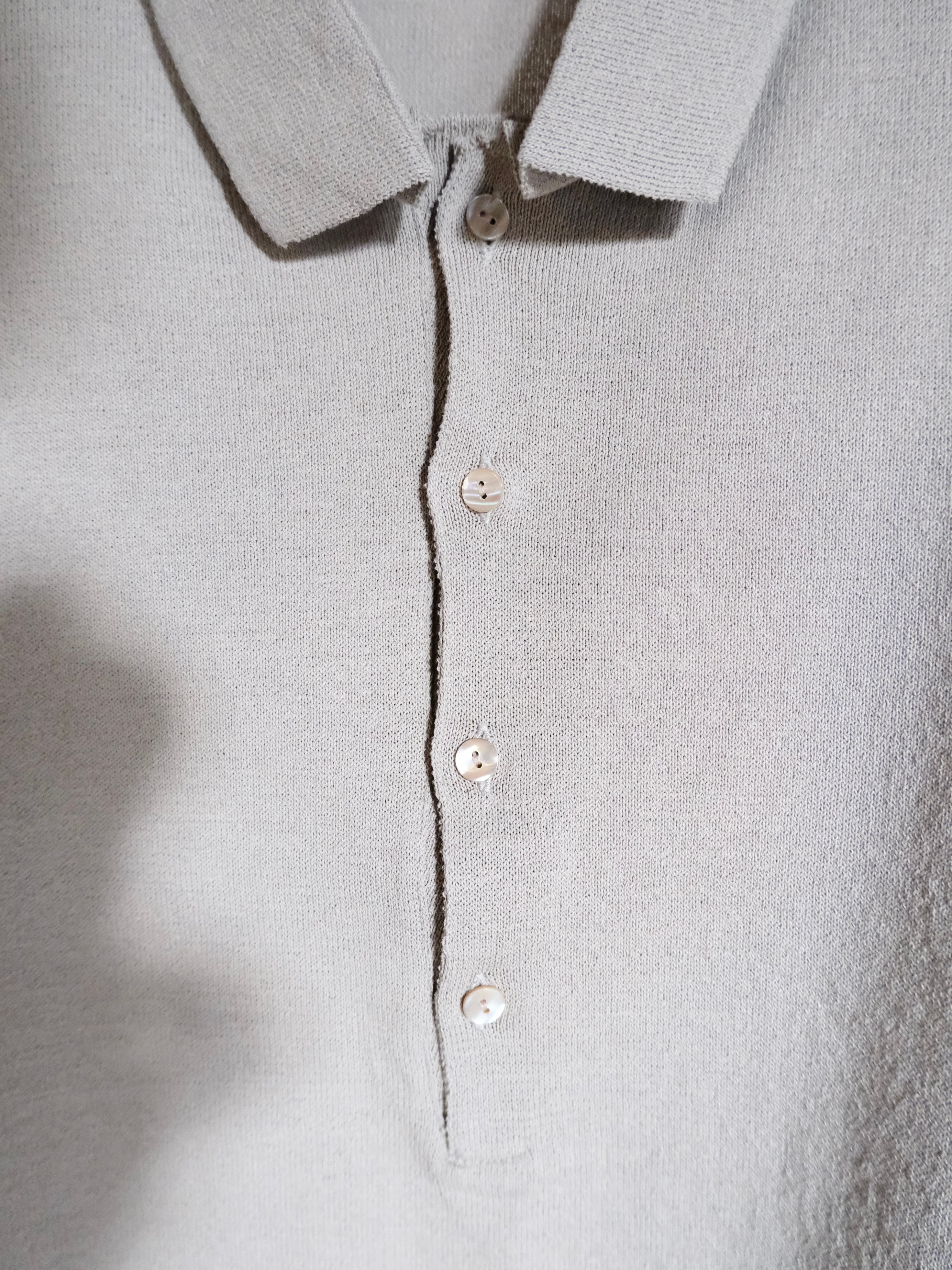SOSHIOTSUKI】 DRAPED PLACKET POLO SHIRT | THE OUR