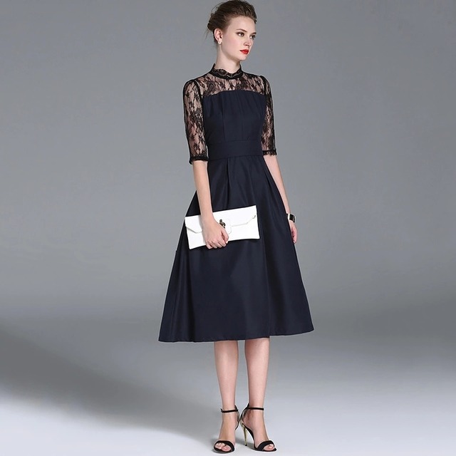 花柄レース上品ドレス 五分袖 切り替え 刺繍 ワンピース 濃紺 ダークネイビー ワンピース 結婚式 披露宴 ブライダル 2次会 Dr 021 Meish Party メイッシュパーティー パーティードレス専門店 花柄レース上品ドレス 五分袖 切り替え 刺繍 ワンピース 濃紺 ダークネイビー ワンピース 結婚式 披露宴 ブライダル 2次会 Dr 021 Meish Party メイッシュパーティー パーティードレス専門店