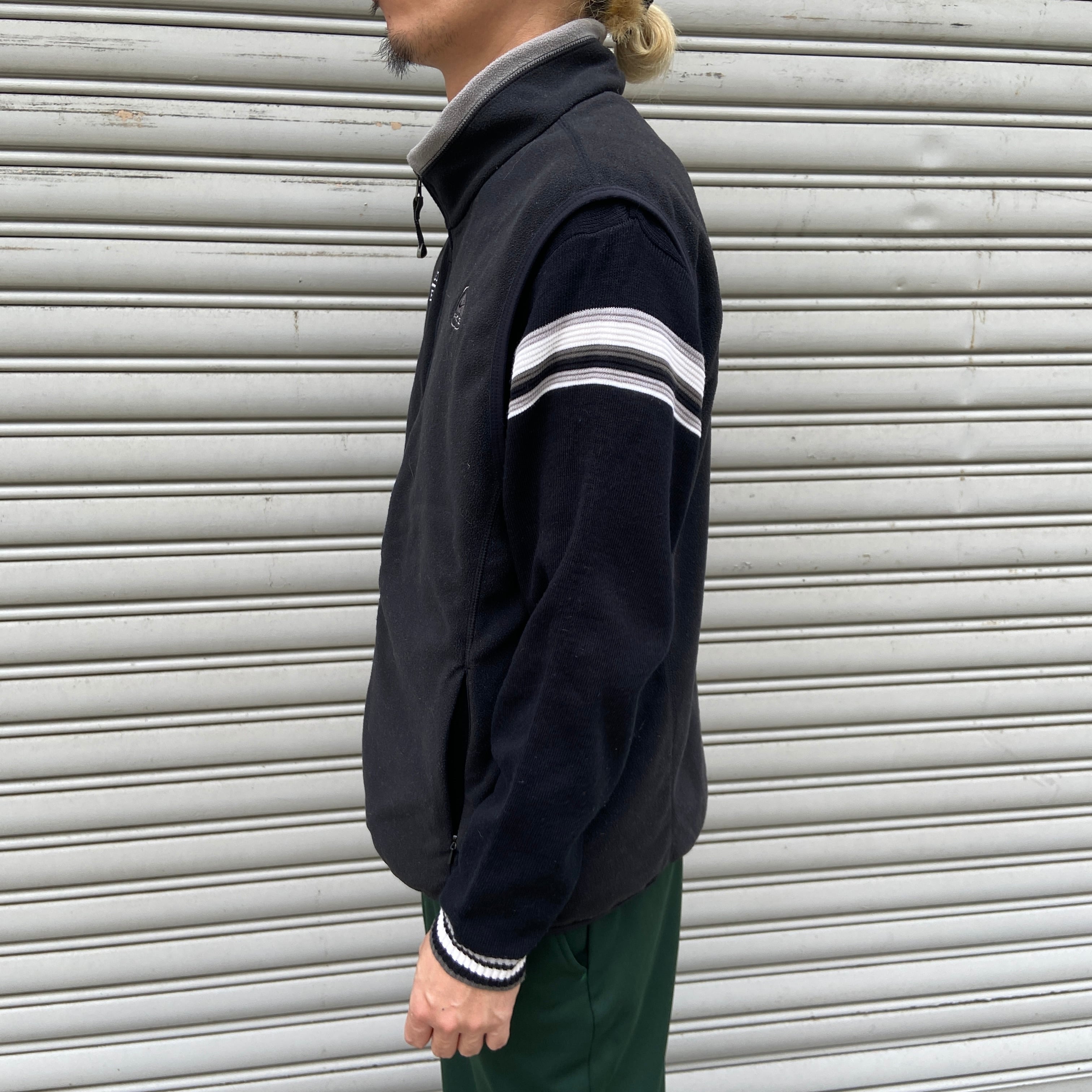 NIKE ACG THERMA FIT フリースベスト ワンポイントロゴ 黒 L NIKE ACG THERMA FIT フリースベスト ワンポイントロゴ 黒 L