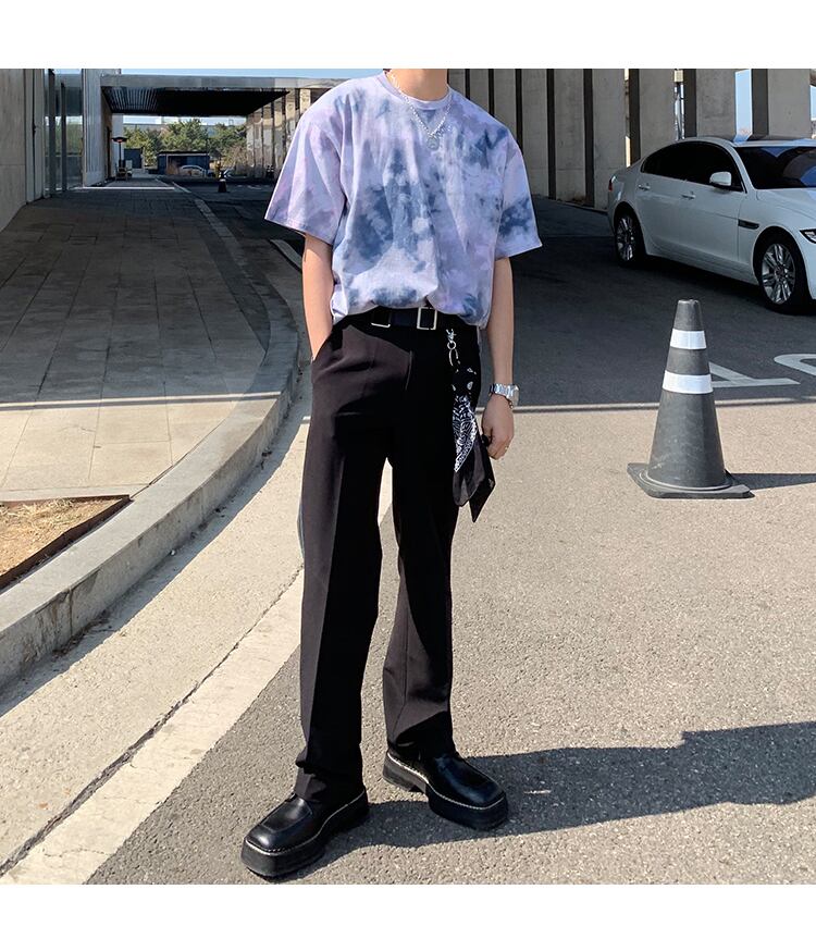 全1色 Tシャツ カットソー タイダイ柄 カジュアル おしゃれ