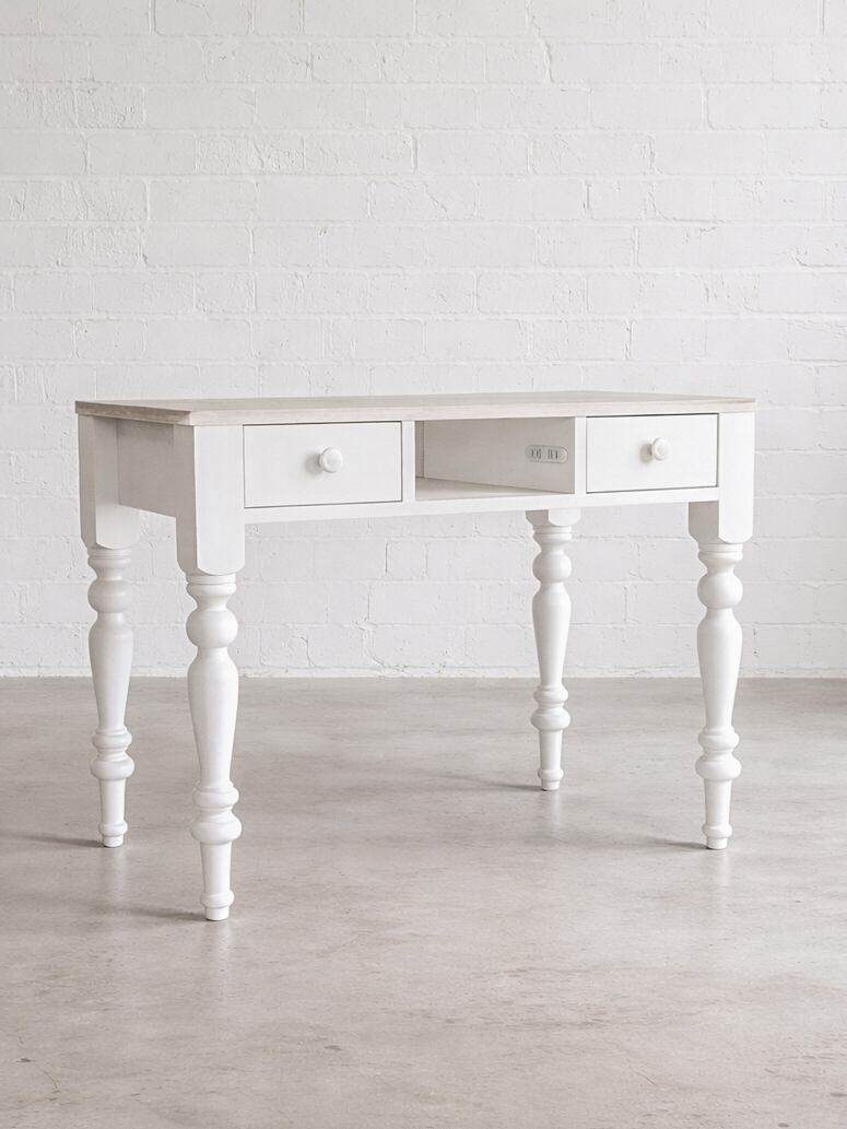 引出し付きネイルテーブル大理石900 (アンティーク調ネイルデスク) W920×D450 かわいいドレッサー