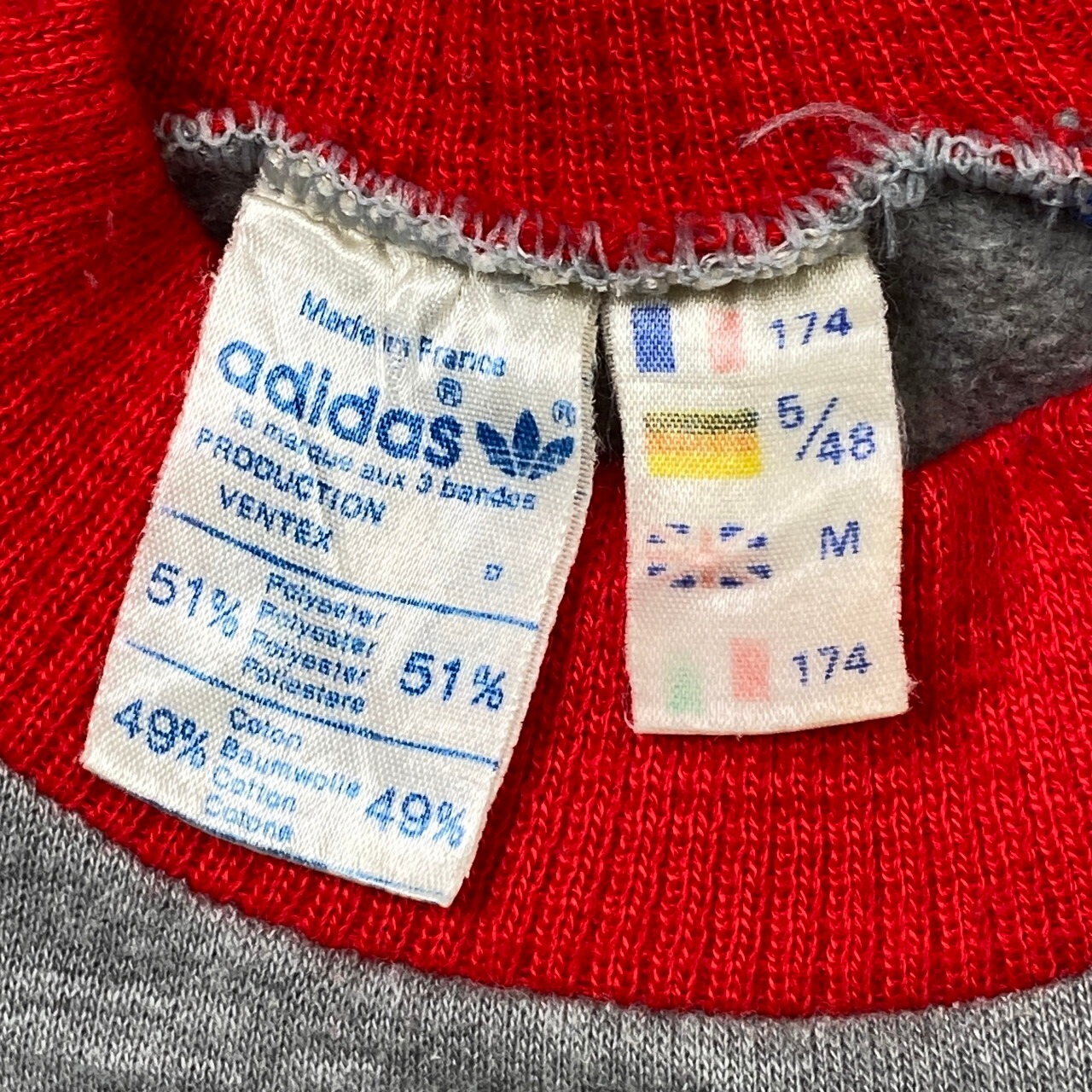 70~80年代 フランス製 VENTEX社製 adidas アディダス 半袖スウェット 