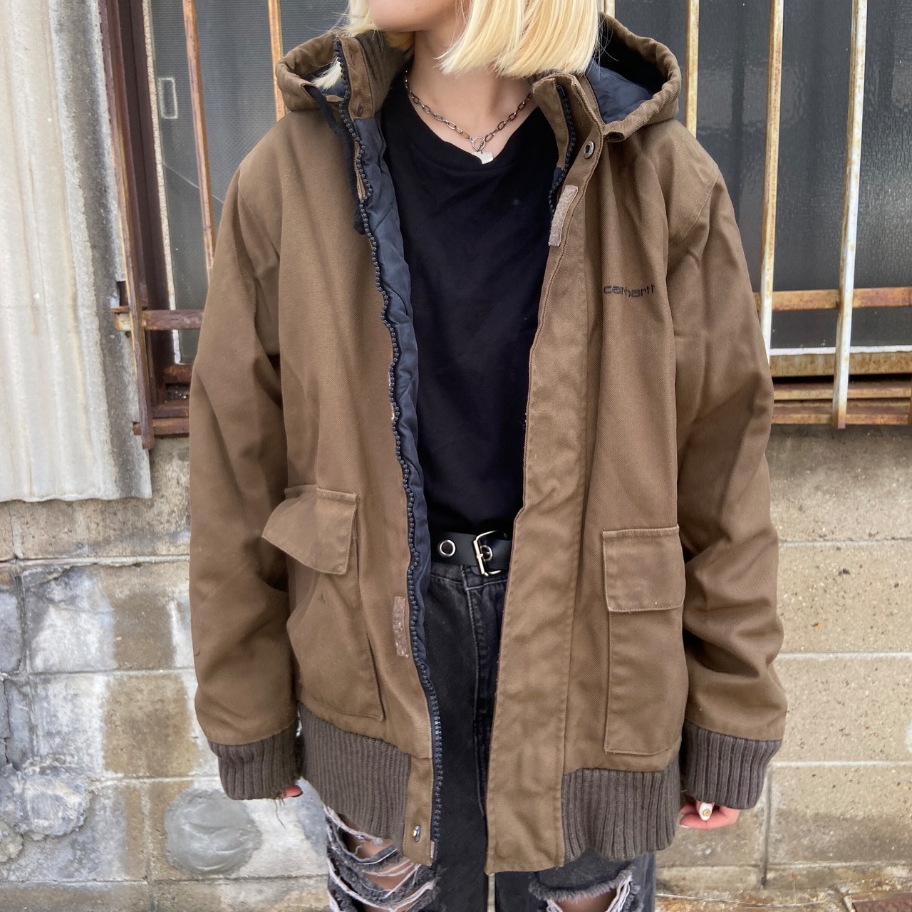 Carhartt カーハート ハイネック ナイロンジャケット ブルゾン カーキ 