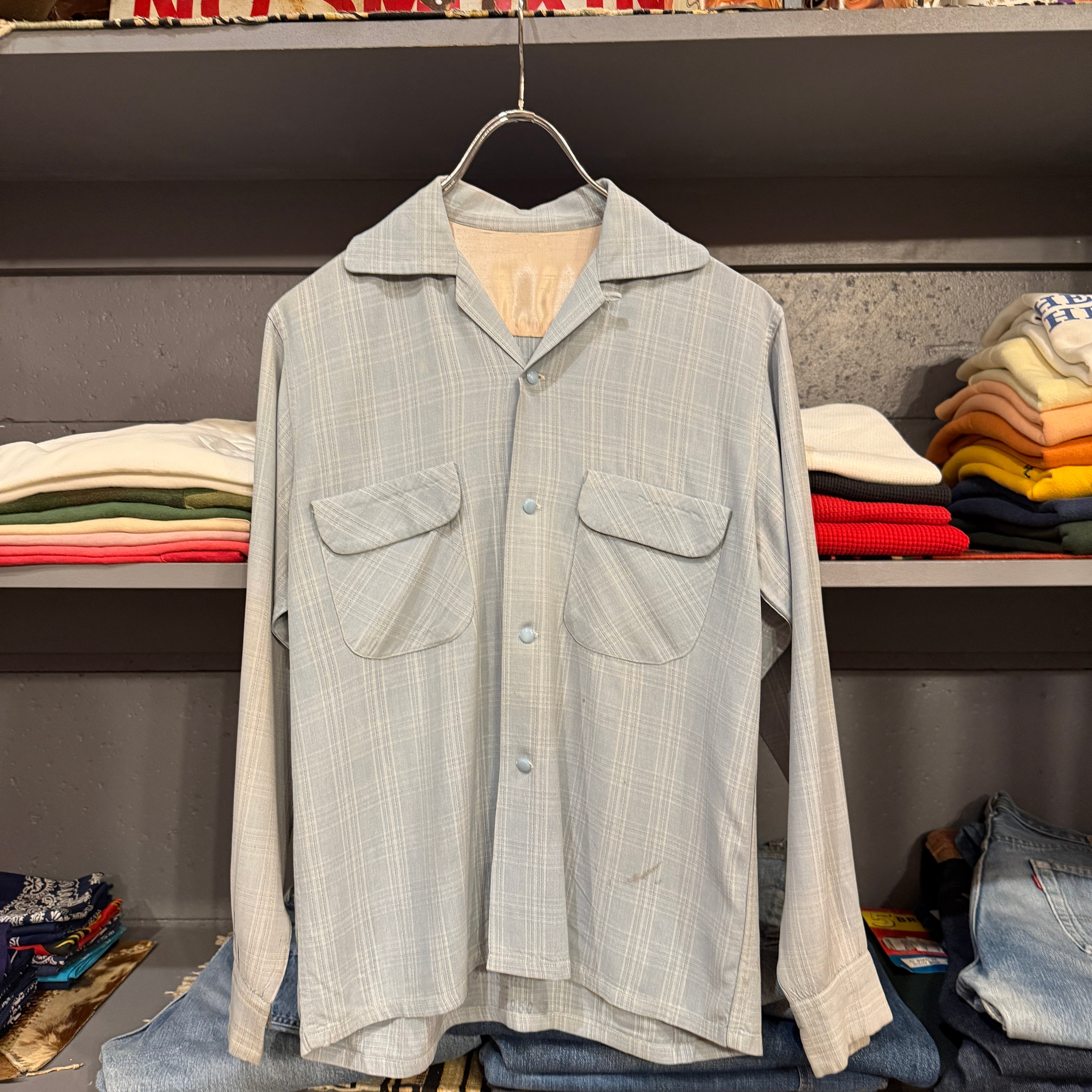 60s CAMPUS L/S Open Collar Rayon Shirt USA製 | VOSTOK