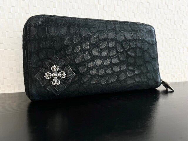 最上級美品 Chrome クロムハーツ ウォレット フィリグリープラス 財布