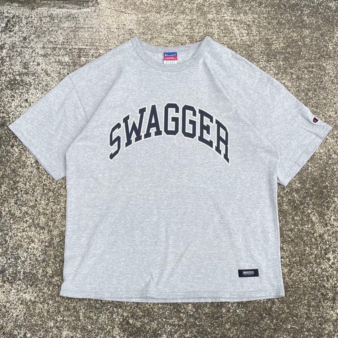【Lサイズ】Champion US企画 SWAGGEE FRANK トリプルコラボ 大きめ 古着 Tシャツ