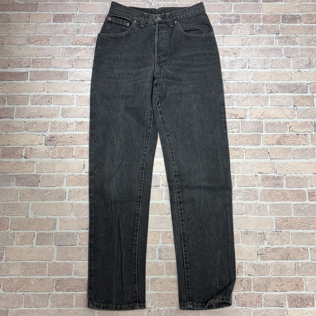 Ⓚ 1980s LEVI'S 26501-1157 DENIM PANT BLACK W'S