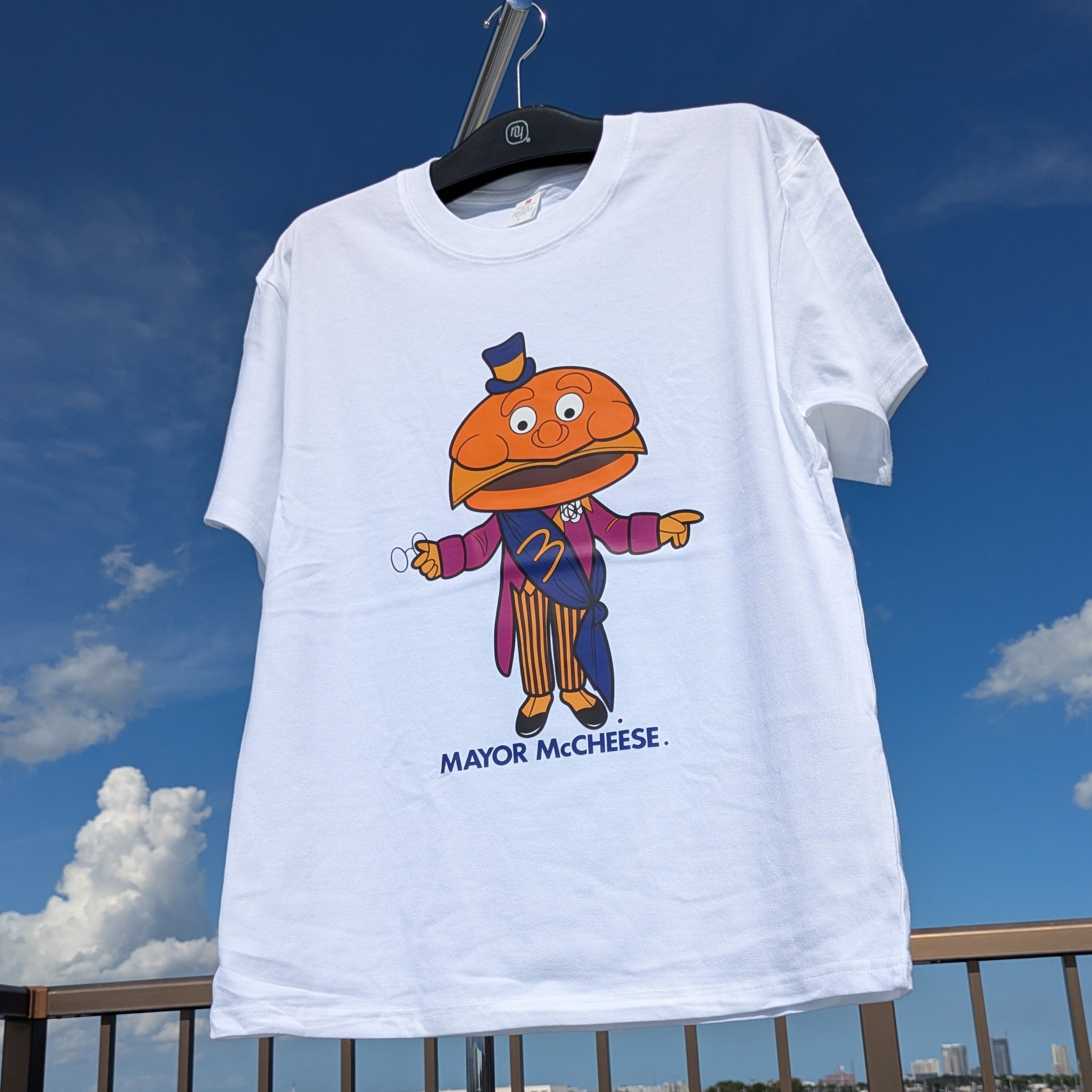 【 McDonald's / マクドナルド 】Mayor McCheese メイヤーマックチーズ / 市長 / Tシャツ〚アメリカン雑貨 アメトイ〛