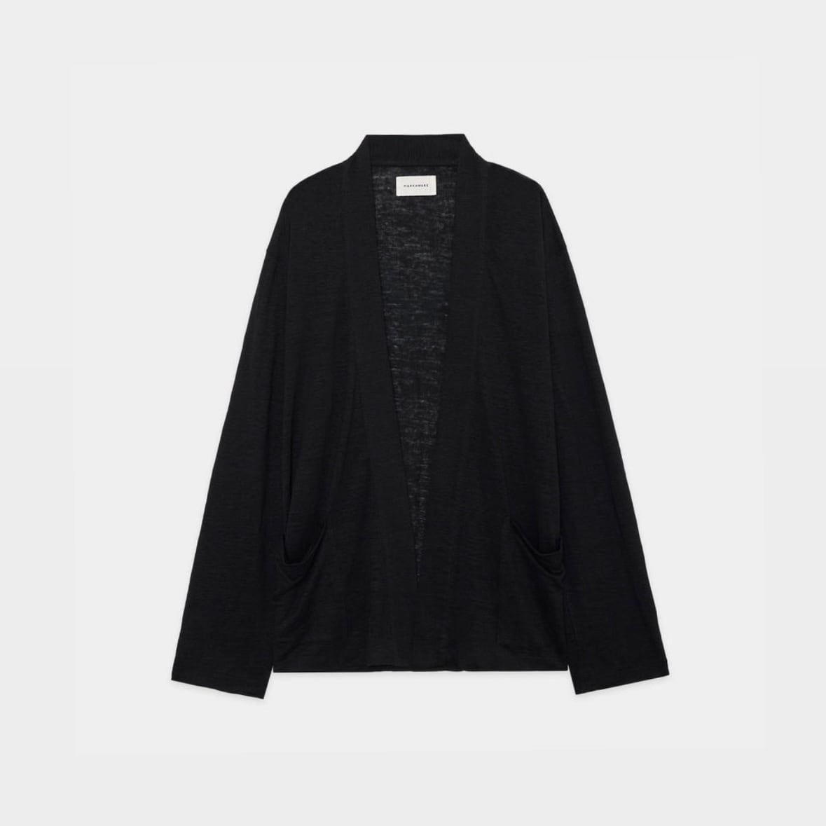 MARKAWARE JAPANESE CARDIGAN 黒1 MARKAWARE】 JAPANESE CARDIGAN 