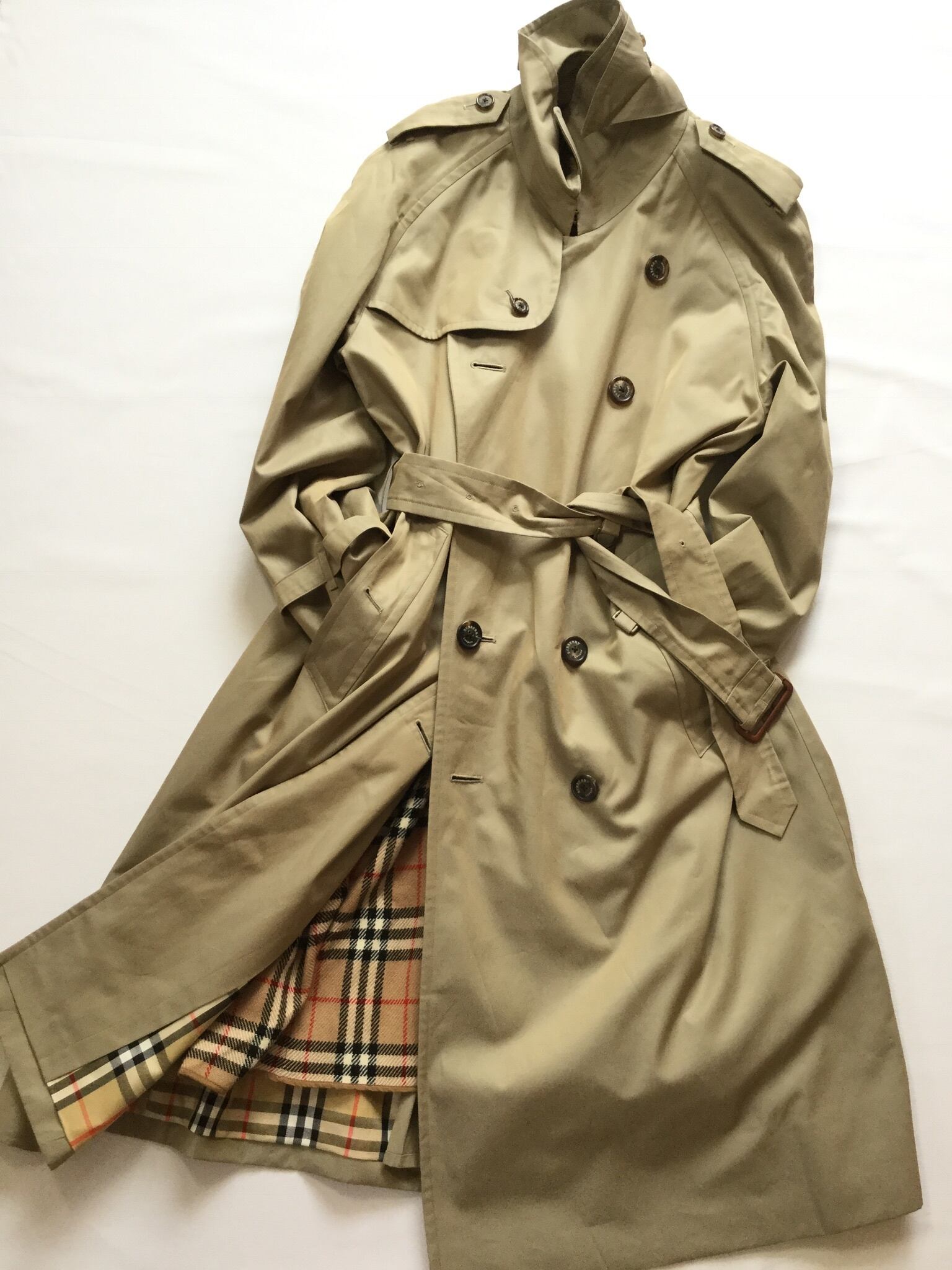 Burberrys' トレンチコート シングルボタン ライナーつき ベルトあり Burberrys' トレンチコート シングルボタン ライナーつき ベルトあり