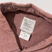 VENT RIMINI ステッチ デザイン ダブルポケット 長袖シャツ /赤褐色系 メンズ