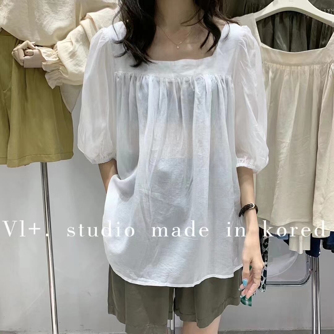 スクエアネックスモック　AJ2205-709