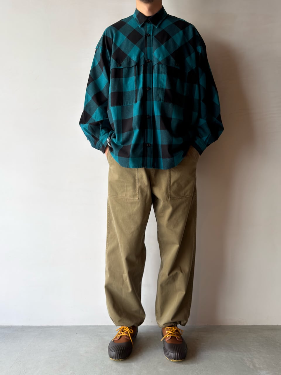 FreshService FLANNEL CHECK SHIRT シャツ FreshService FLANNEL CHECK OVER YOKE SHIRT | HUMAN and THINGS