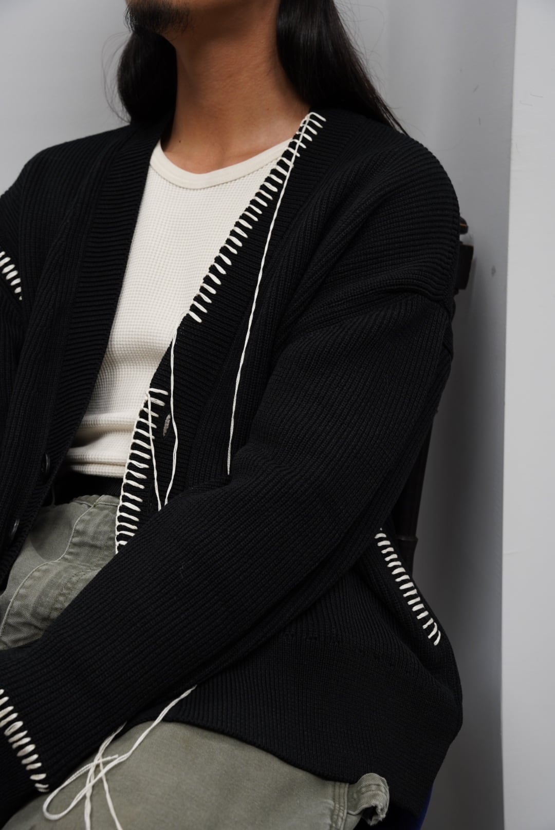 1/23まで　"ouat" black office cardigan