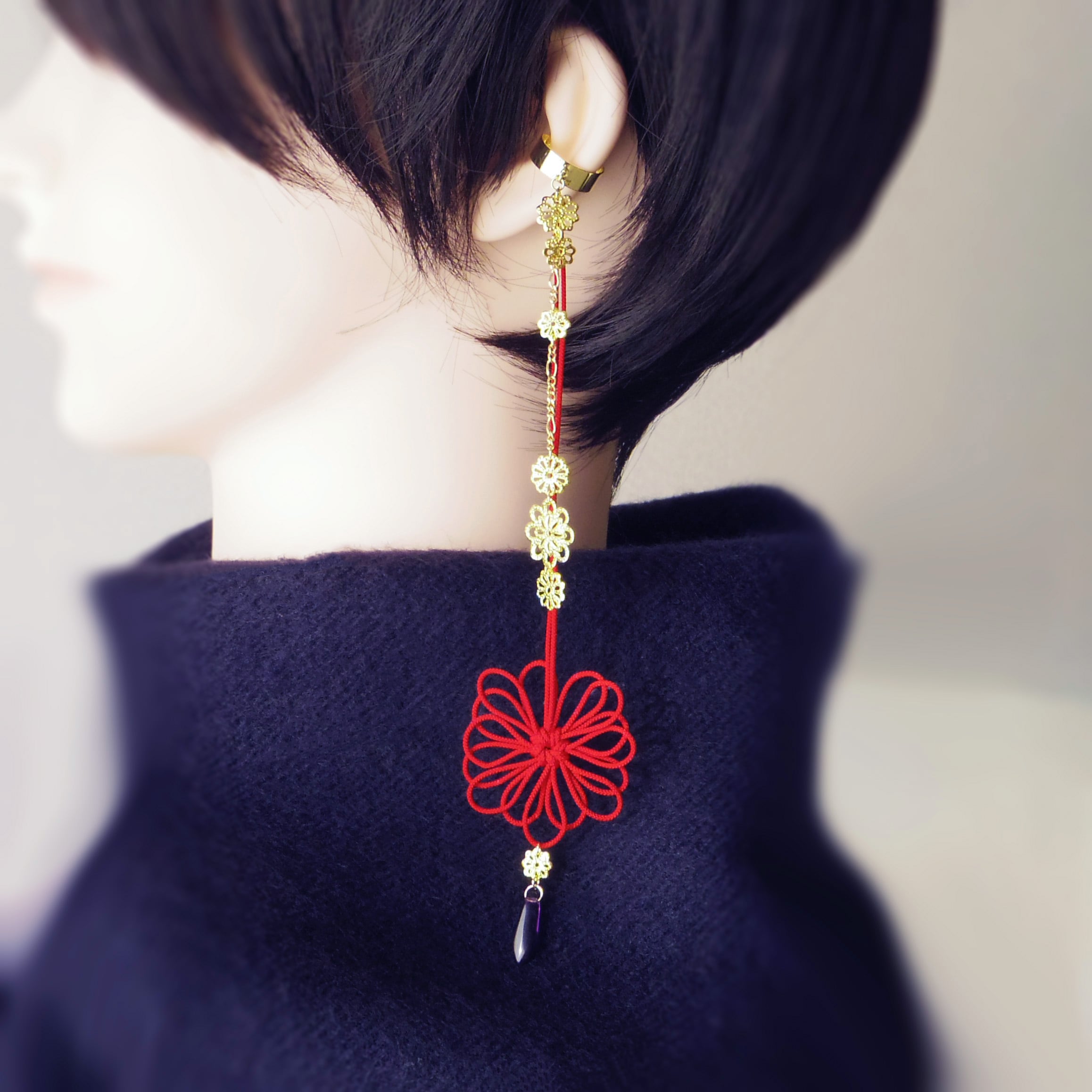 かたっぽイヤーカフ「ヒカリキザム」