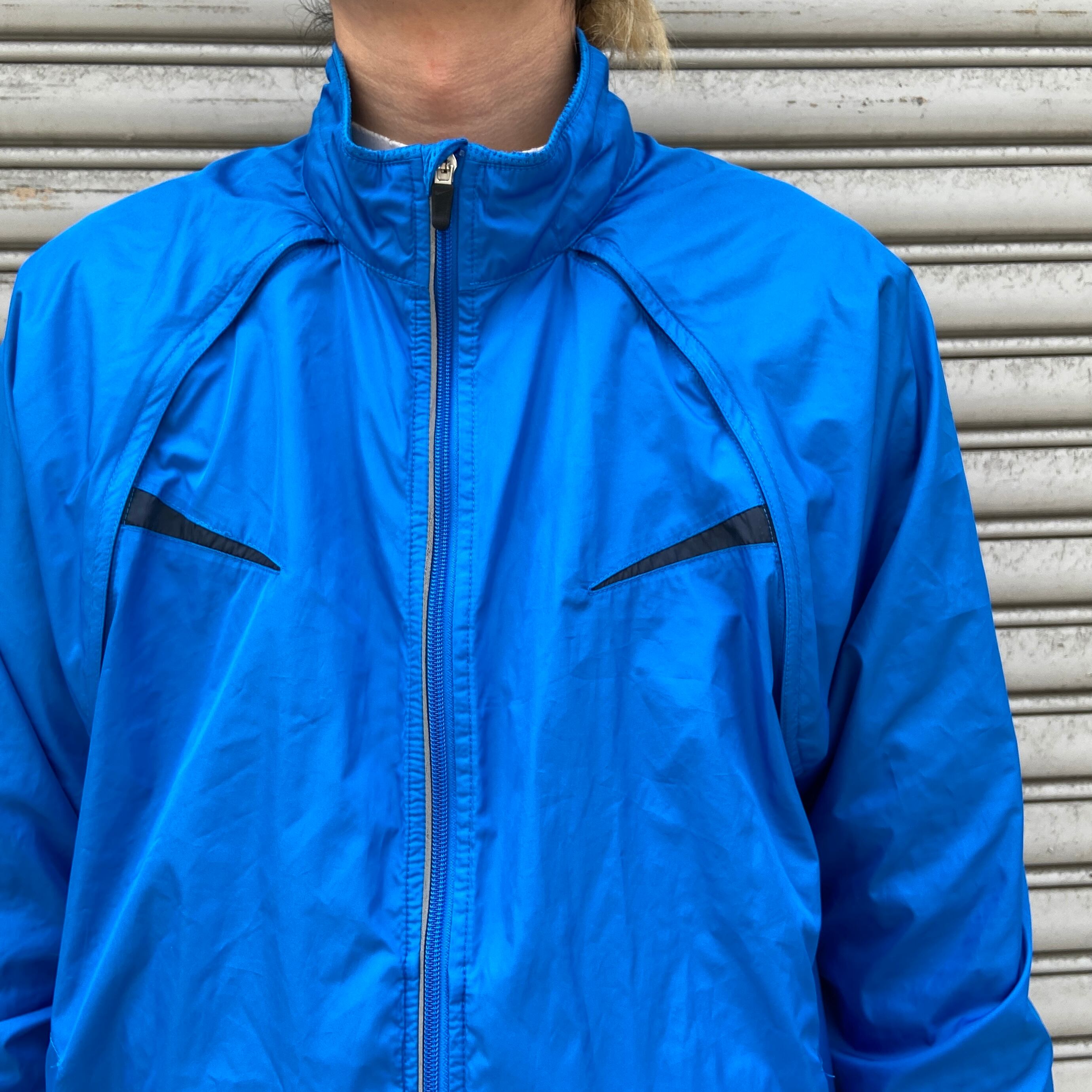NIKE ナイキ 2WAYジャケット サイクルジャケット ブルー XL | 古着屋 Uan