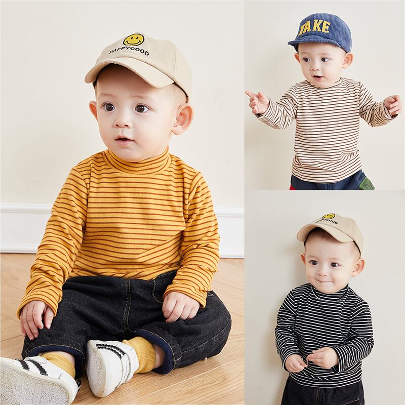 赤ん坊の底入れシャツ秋と冬の服の快適で暖かい赤ん坊の長袖のTシャツの赤ん坊の服の子供のトップスの男の子 Duduベイビー55519709241