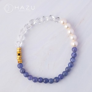 人生をより良い方向へ導くタンザナイト［タンザナイト／水晶／淡水パール／ヘマタイト］