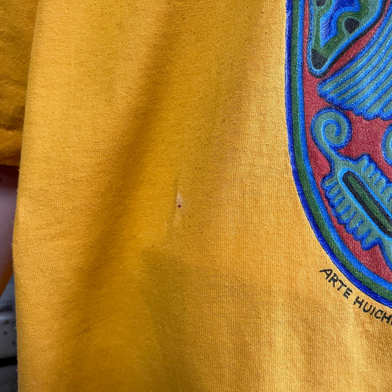 90年代 スーベニア メキシカンアート プリントTシャツ メンズXL相当 