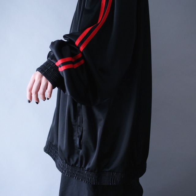 "black×red" XXXX super over silhouette nice track jacket