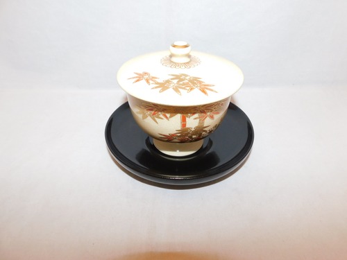 山中塗茶托(5客) ) lacquer Japanese tea five saucers (No13)