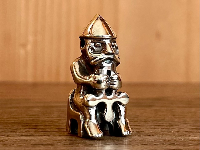 トール ペンダント／Thor Pendant［Brass］鹿革紐・ビーズ付／Viking Jewelry ／アクセサリー