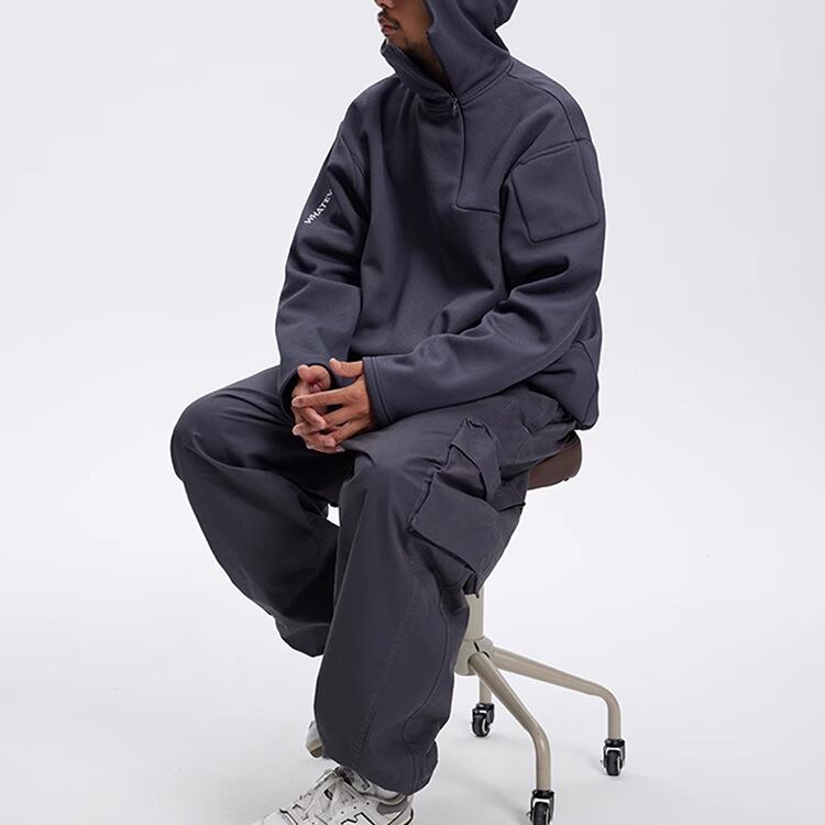 ★VELVET HOODED SWEATSHIRT　　　A0877