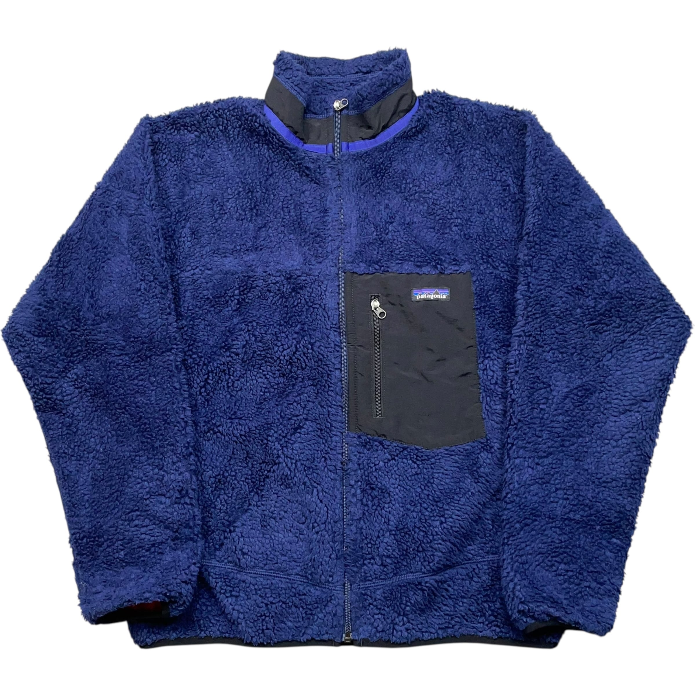 《M》Patagonia パタゴニア レトロX フリースジャケット ナイロン切り替え 裏地メッシュ ネイビー no.9459