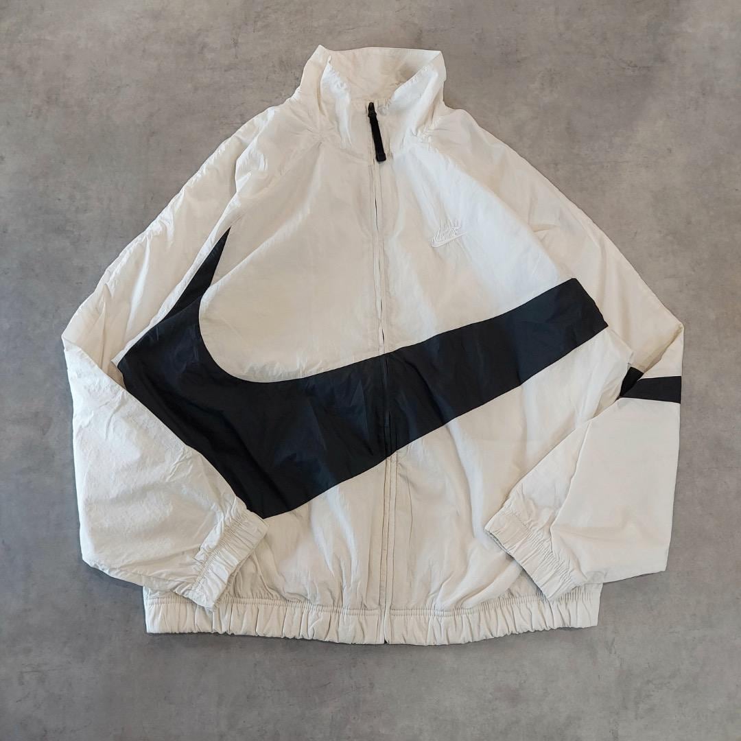 NIKE ナイキ ナイロンジャケット ビッグスウッシュ 2XL 白 16497 | fuufu