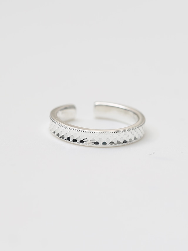 s925 Scale Reflection Ring