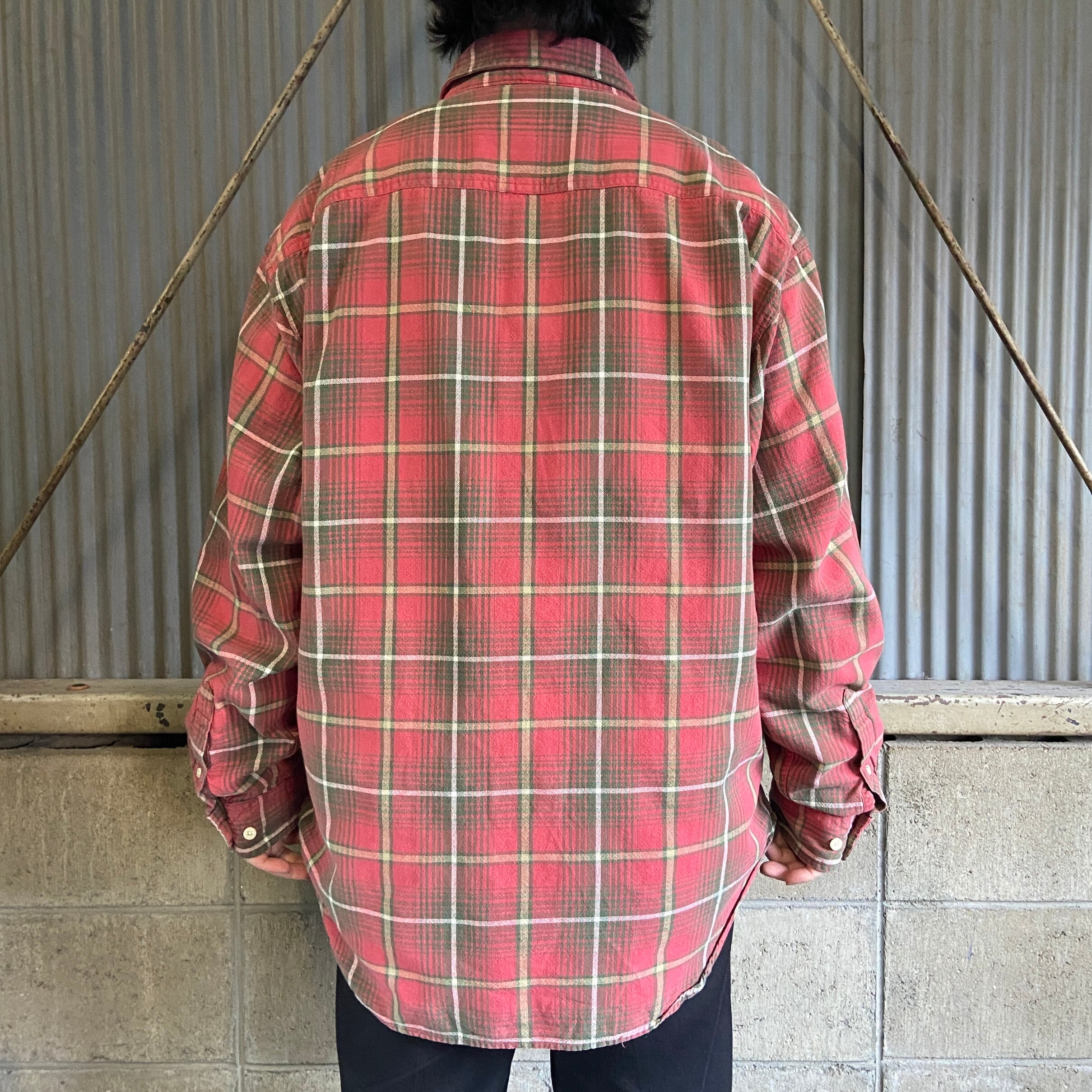 90年代 OLD GAP オールドギャップ ボタンダウン チェックシャツ メンズ