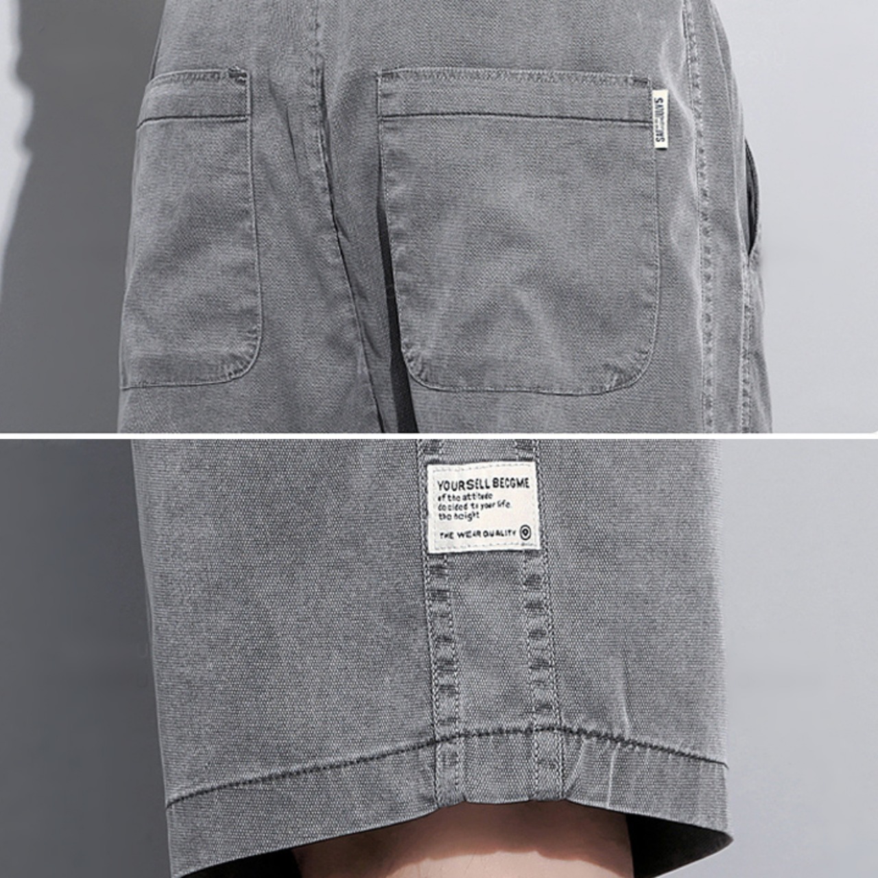 【M-5XL】Lyocell Denim Short Pants / リヨセル デニム ショート パンツ